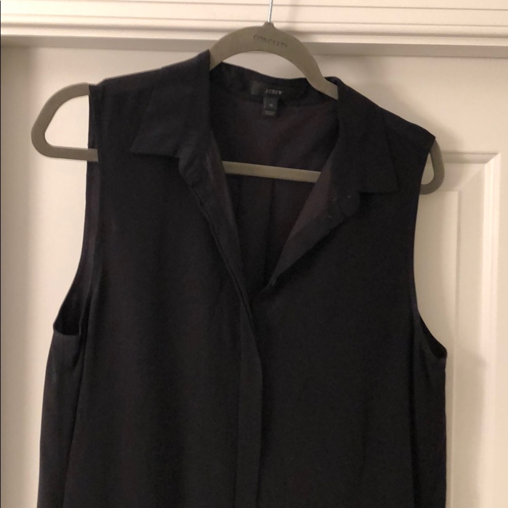 J. Crew silk shirt dress size M